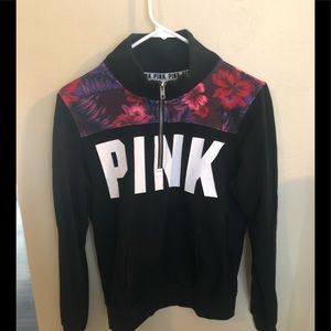 Ladies Pink pullover 1/4 zip up